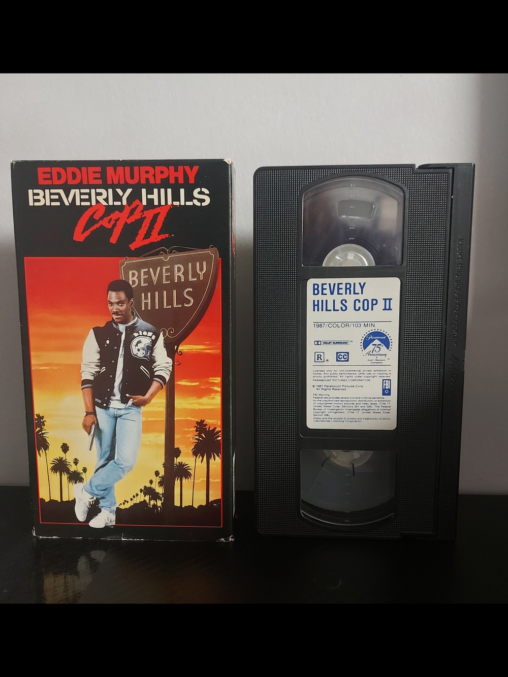 ​Vintage 1987 Beverly Hills Cop II VHS Tape Eddie Murphy